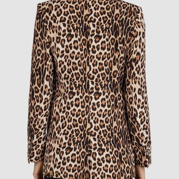 NWT - The Kooples Leopard Print Suit Jacket Blazer - Picture 3 of 6
